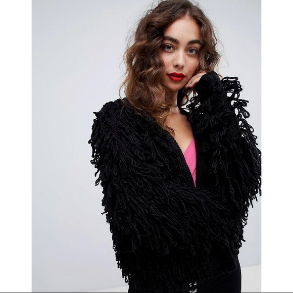 new look shaggy cardigan